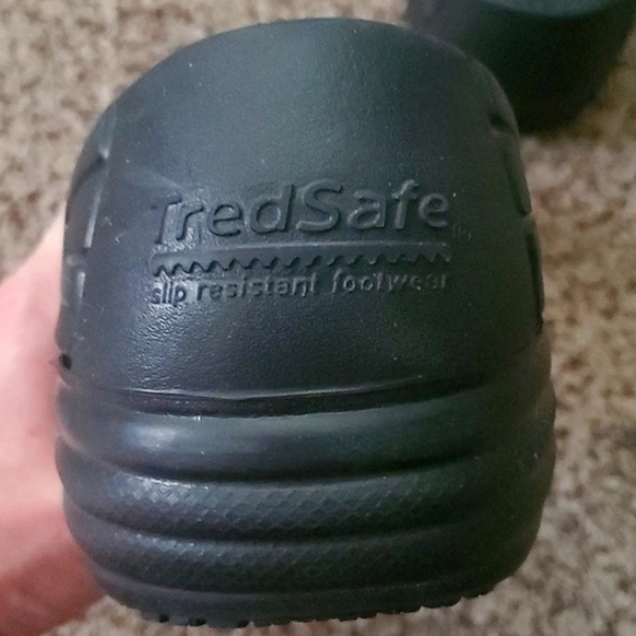 Tredsafe Unisex Black Slip Resistant Slip-On Clogs Shoes Men's 10 Women's 11W - Picture 6 of 8